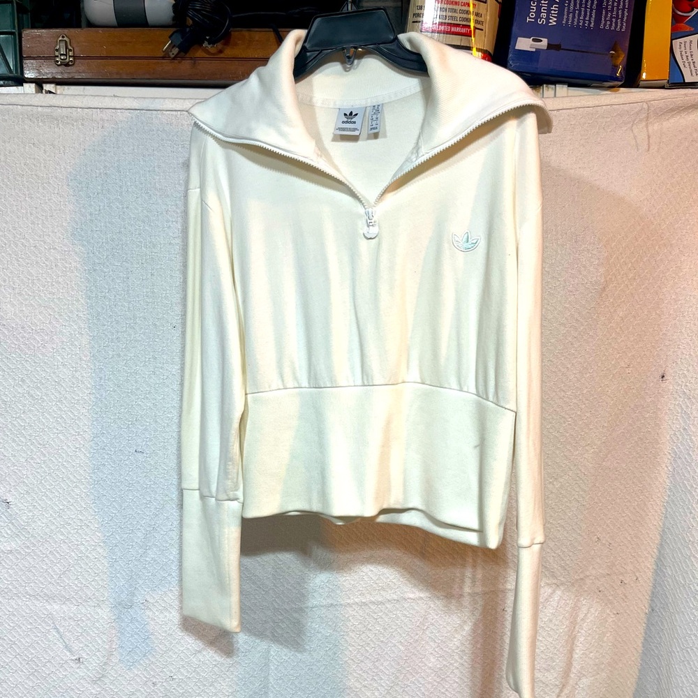 Addidas Essentials 1/2 Zip Fleece Sweatshirt. Size Large.